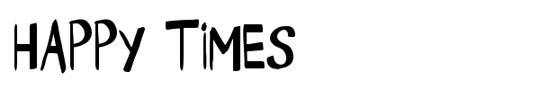Happy Times font preview
